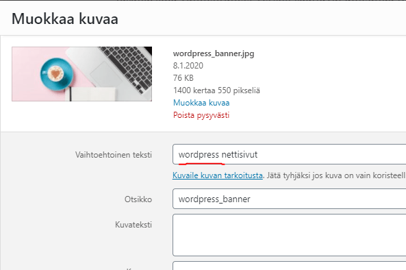 Hakukoneoptimointi alt teksti